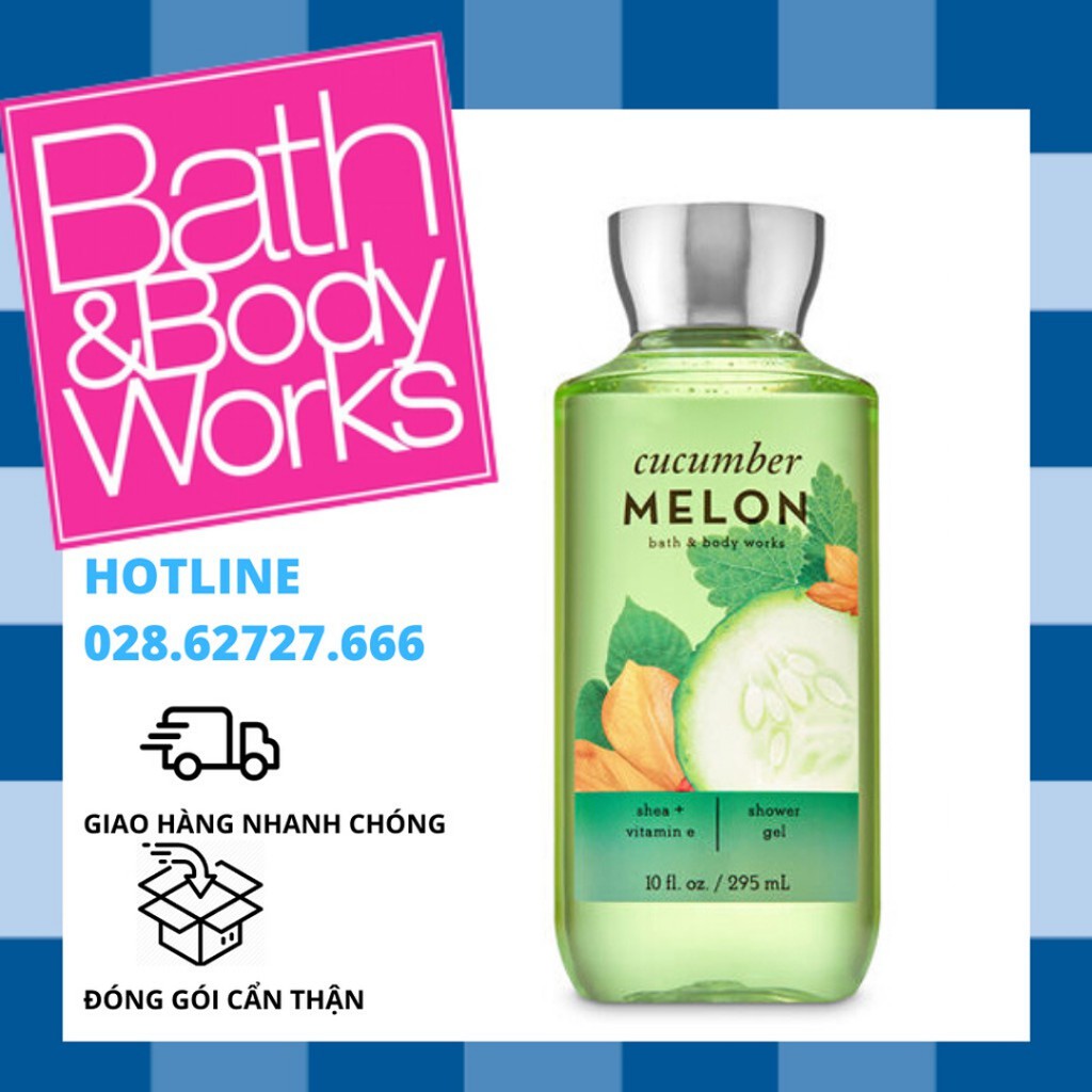 Sữa tắm Cucumber Melon Bath &amp; Body Works Shower Gel (295ml)