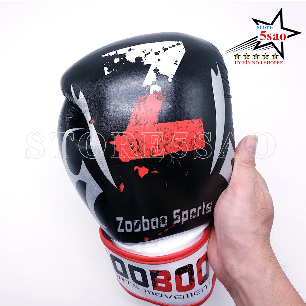 Găng tay boxing cao cấp Zooboo chữ Z ⚡FREESHIP⚡ Găng bao tay đấm bốc tập võ đánh bao cát người lớn giá rẻ