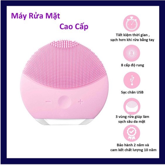 Máy Rửa Mặt Forever Máy Rửa Mặt Cầm Tay Mini Cao Cấp Sóng Rung Gúp Làm Sạch Sâu Loại Bỏ Các Chất, Tác Nhân Gây Mụn