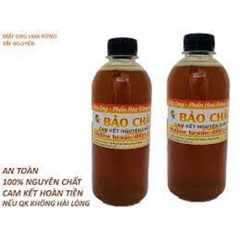 1 Lít Mật Ong đặc biệt Nguyên Chất tự nhiên 100% - dùng tốt cho sức khỏe - thương hiệu Mật ong Bảo Châu - BCC 02