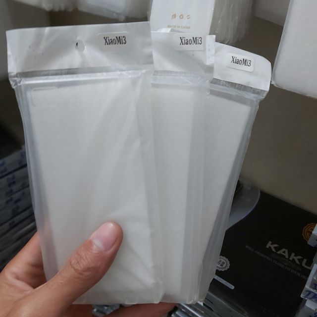 Bộ 3 chiếc ốp lưng cho xiaomi mi 3 silicon trong suốt siêu mỏng(loại tốt)