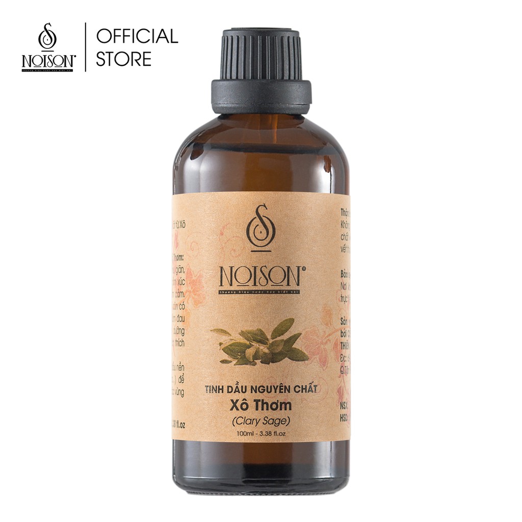 Tinh dầu Xô Thơm Noison 100ML | Clary Sage Essential Oil | Nhập khẩu Ấn Độ |