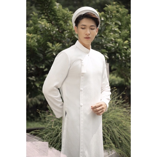 ÁO DÀI NAM GẤM XỐP KÈM HÌNH THẬT