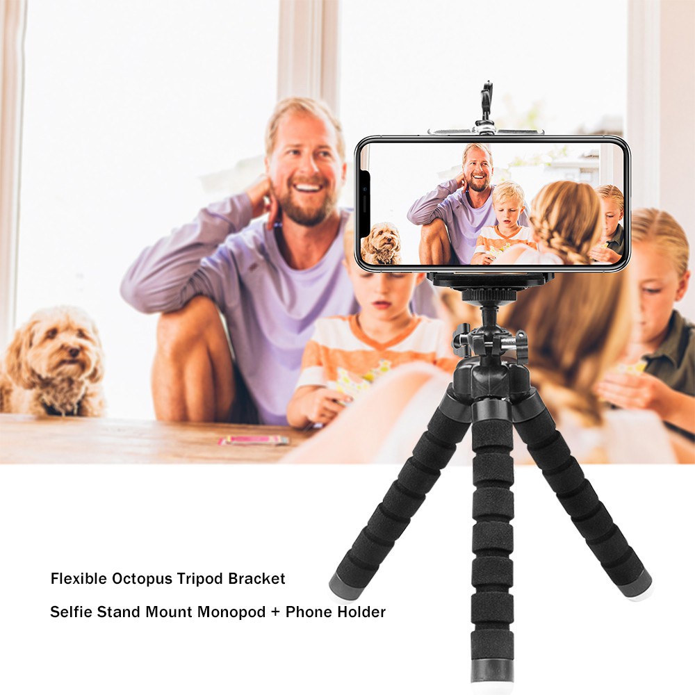 Giá Đỡ Ba Chân Linh Hoạt Hình Bạch Tuộc Cho Điện Thoại Di Động / Máy Ảnh / Tripod