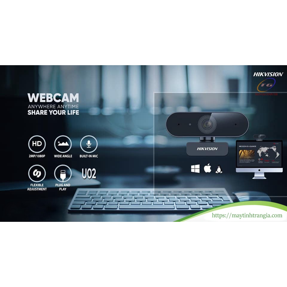 Webcam Hikvision DS-U02 độ phân giải (1920×1080) | BigBuy360 - bigbuy360.vn