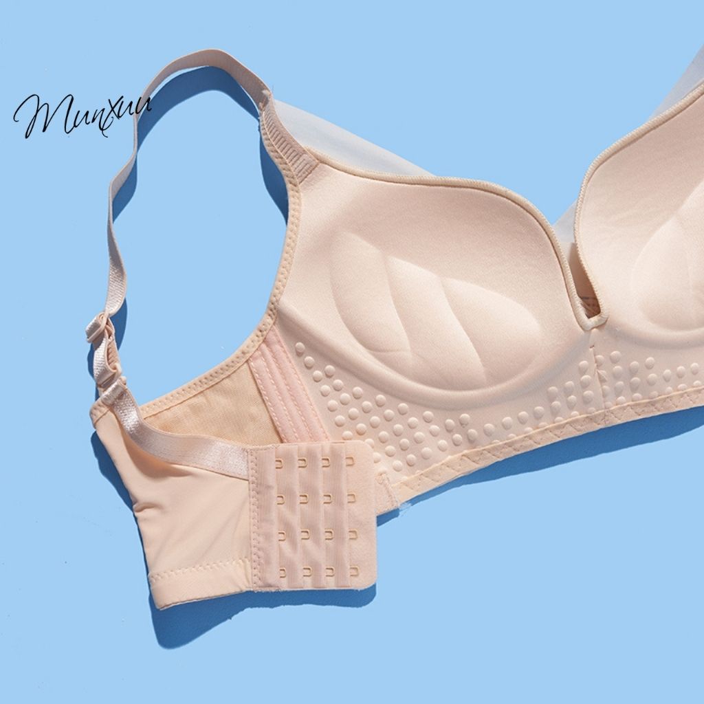 Áo lót nữ bra phối ren Munxuu, thiết kế đệm vừa không gọng nâng ngực quyến rũ - AV27