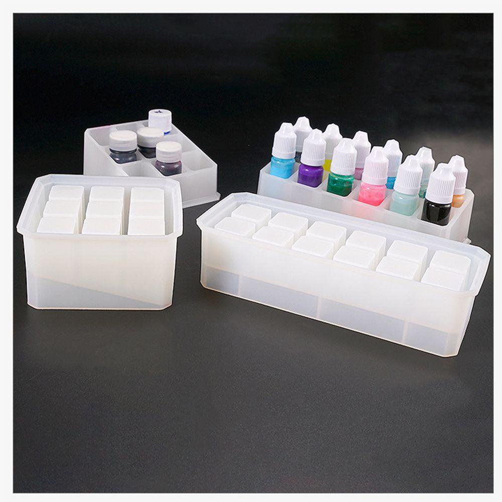 Khuôn Nhựa 9 / 12 Ô Làm Đạo Cụ|Giá Đỡ Son Môi Epoxy Resin Thủ Công