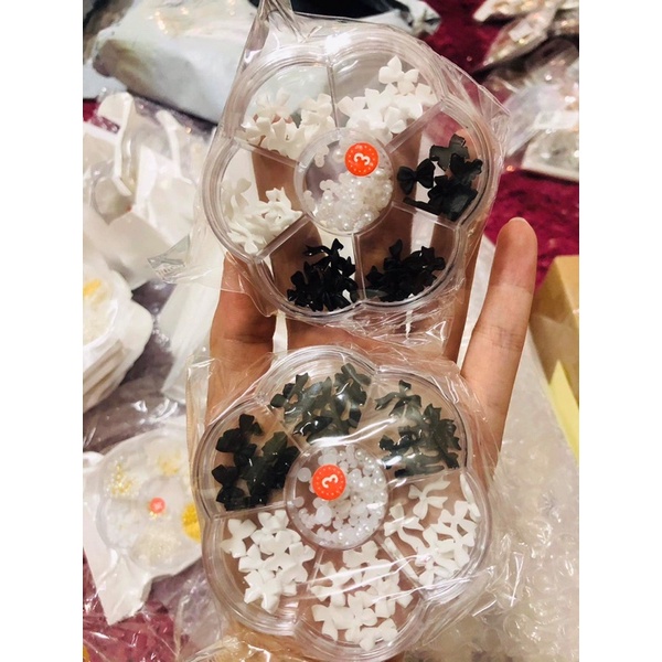 Cham khay hoa tròn mix đủ mẫu SIÊU HOT