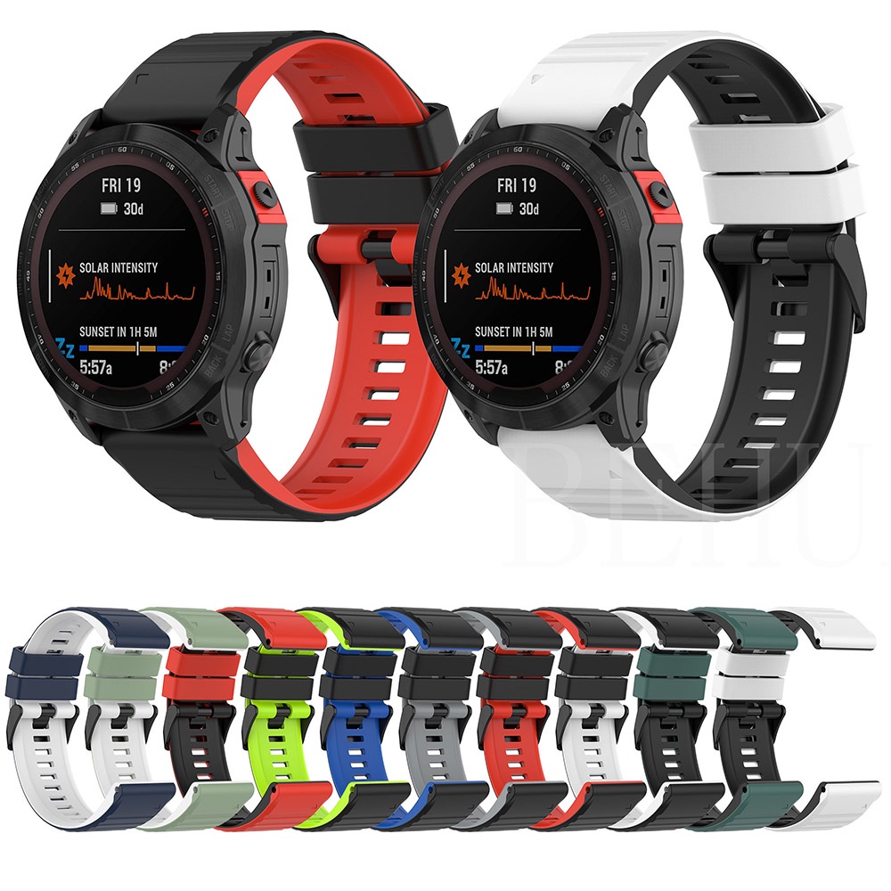 Dây Đeo Bằng Silicone Cho Đồng Hồ Thông Minh Garmin Fenix 7 7X 6 6X Pro 5X 5 plus EPIX Forerunner 945 935 22mm