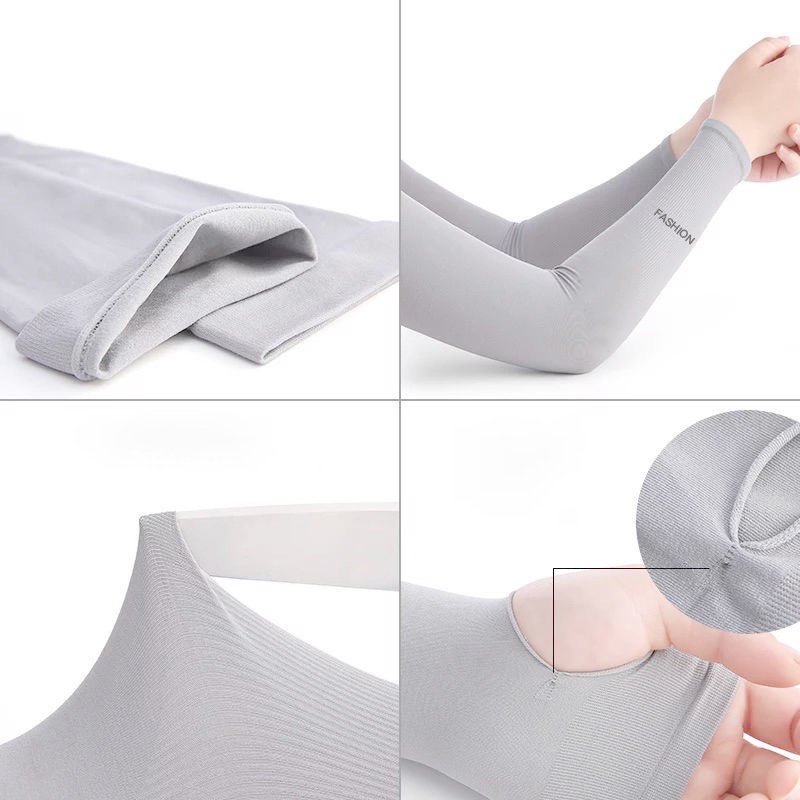 Găng tay chống nắng nam nữ  xỏ ngón Fashion, bao ống tay đi chống nắng Hàn Quốc giá rẻ Sagopy