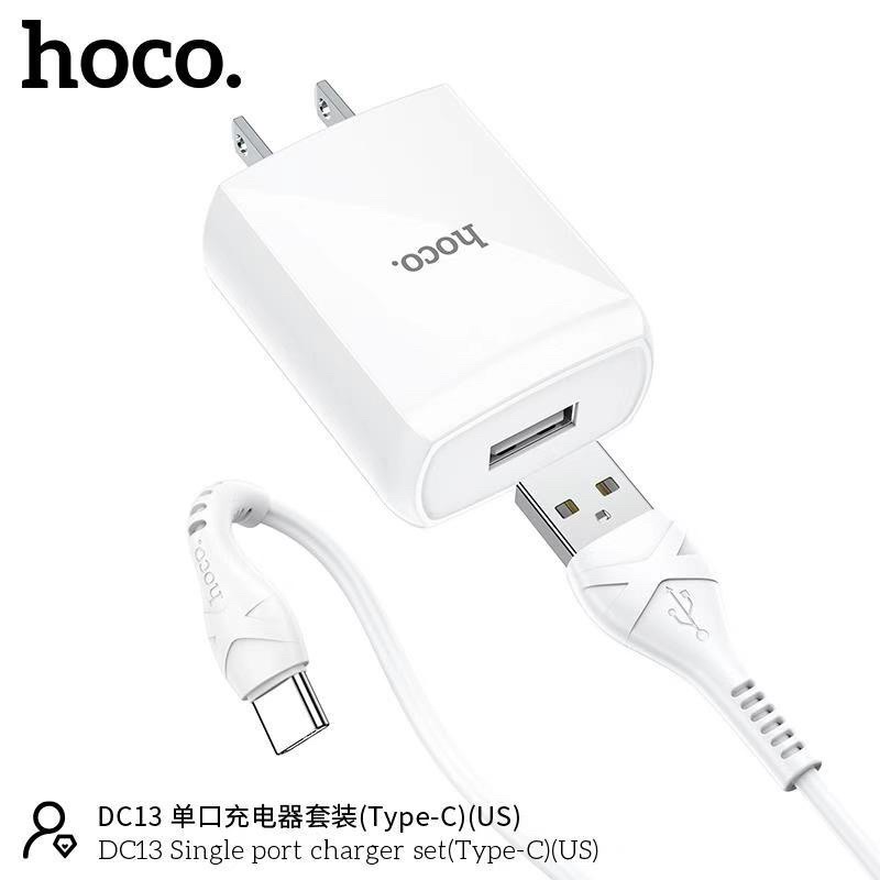 Bộ Cốc sạc,Củ sạc nhanh kèm dây Hoco DC13 Bảo Hành 12 Tháng