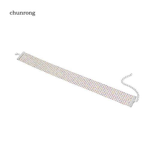 Vòng cổ choker nữ đính đá kim cương nhân tạo cao cấp