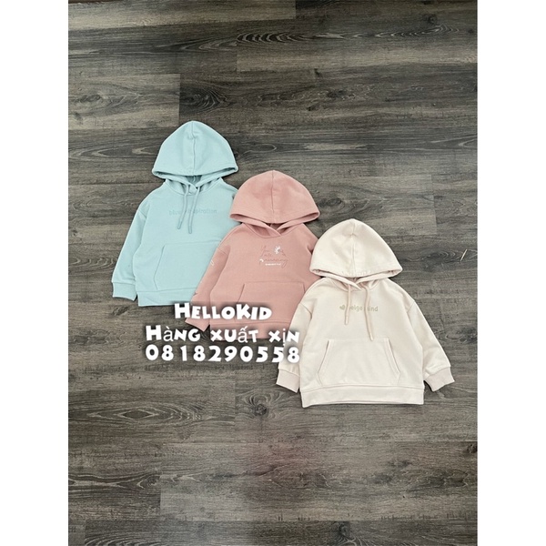 A406 - Áo nỉ hoodie nhiều màu bé gái