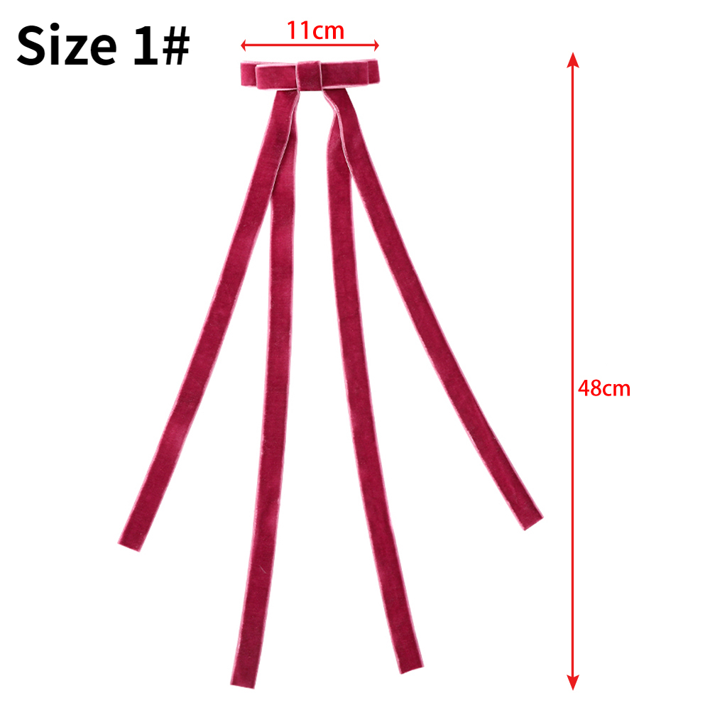 Kẹp Tóc Dây Ruy Băng Phong Cách Retro