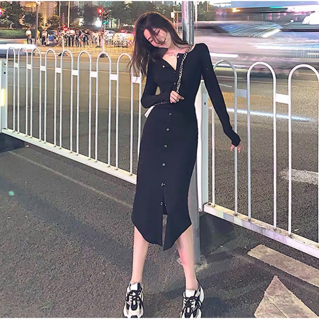 Đầm thun len Ca.ti