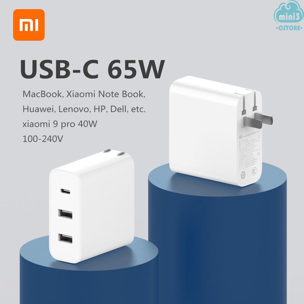 Cục Sạc Xiaomi Ad653 Usb Charger 2a1c 65w 40w 18w