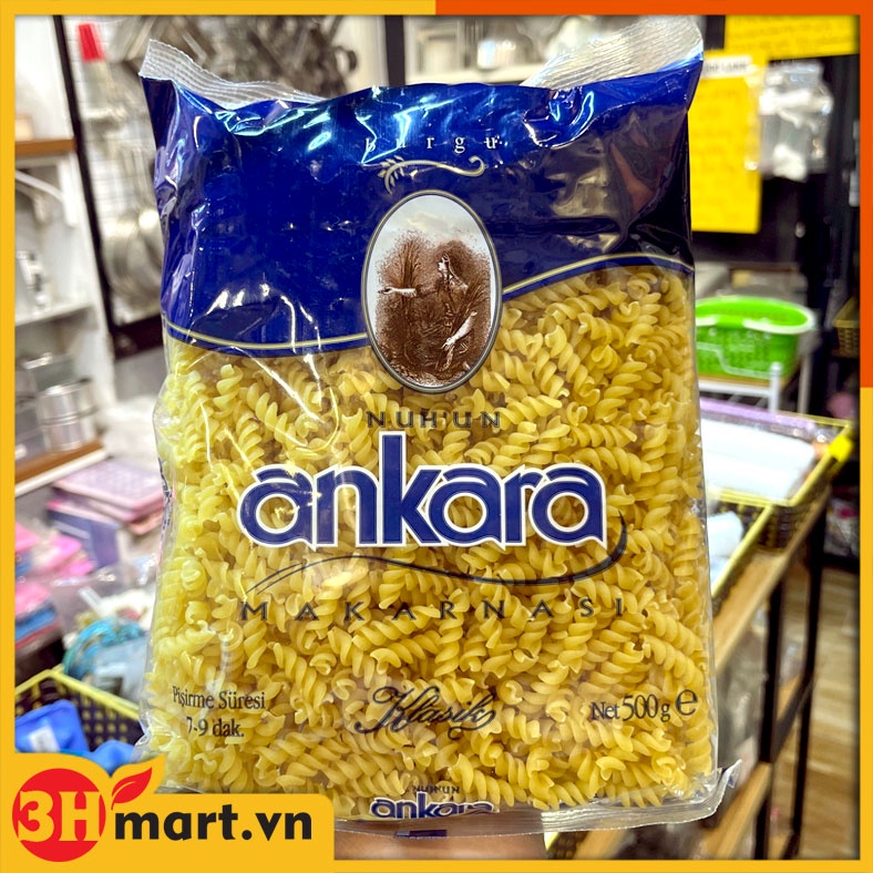 Nui xoắn Ankara Fusilli 500g