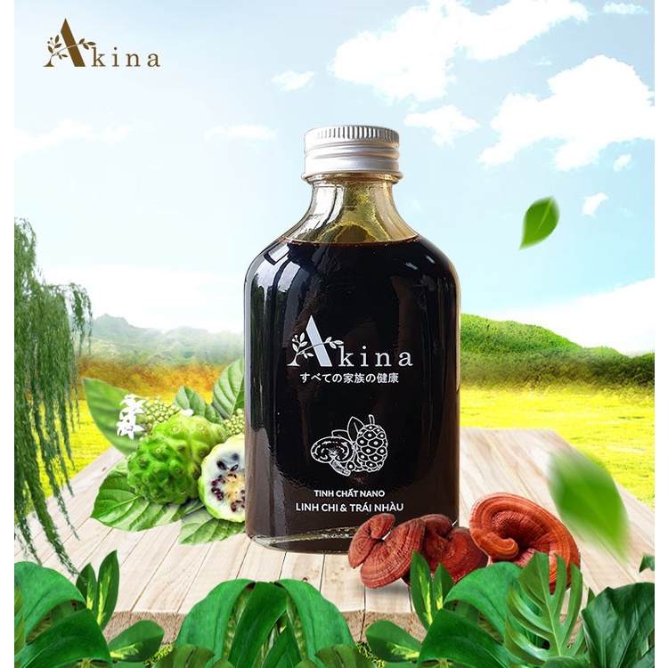 Tinh chất Nano Trái Nhàu & Linh Chi Akina  - Tự nhiên nguyên chất - Thần dược bách bệnh