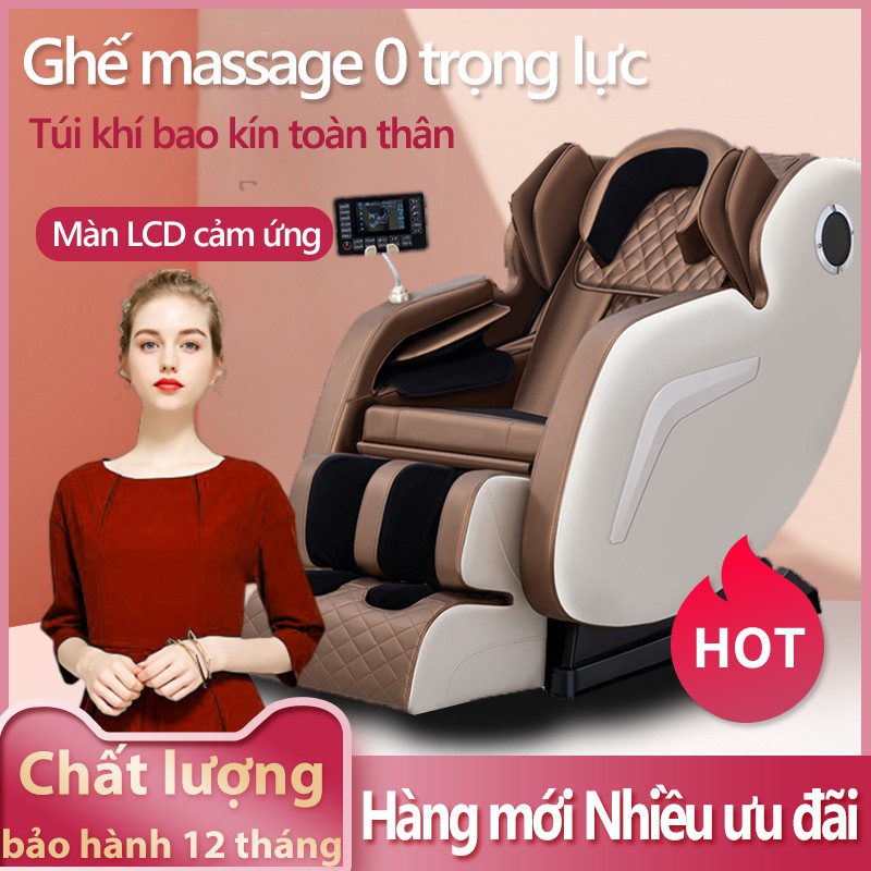 [HOT 2021] Ghế massage toàn thân cao cấp – Máy Matxa trị màn hình cảm ứng, kết hợp Bluetooth với âm nhạc FU205