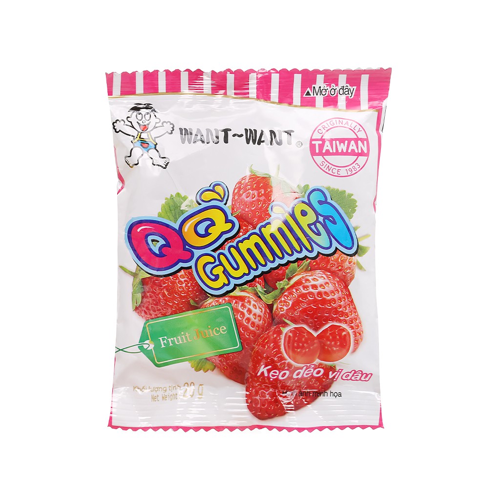 Kẹo dẻo Gummies - Vị dâu - Loại 20g | BigBuy360 - bigbuy360.vn