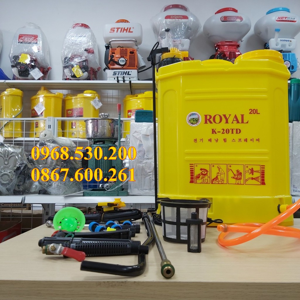 Bình xịt thuốc Máy phun thuốc chạy bằng điện Royal K-20TD