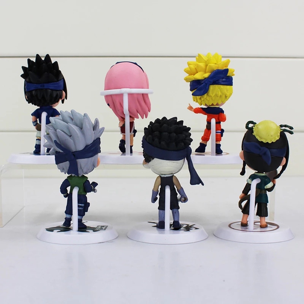 Aaron 1 Set 6 Mô Hình Nhân Vật Phim Hoạt Hình Naruto 7cm Bằng Pvc