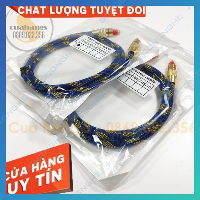 Dây cáp Optical âm thanh audio quang bọc sợi đầu kim loại cao cấp - Toslink