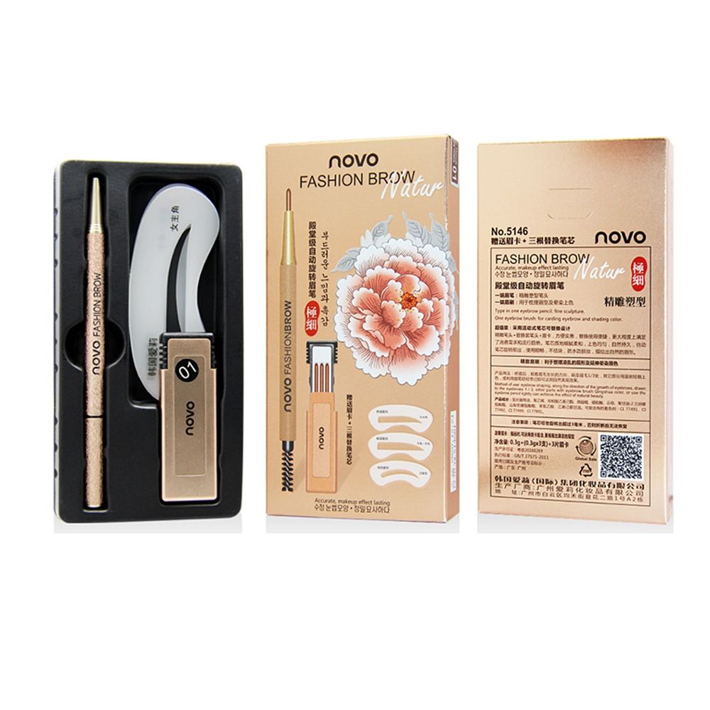 (hàng Mới Về) Bút Kẻ Lông Mày Novo Lâu Trôi Chống Thấm Nước Trang Điểm Tự Nhiên 4 Màu Tùy Chọn | BigBuy360 - bigbuy360.vn