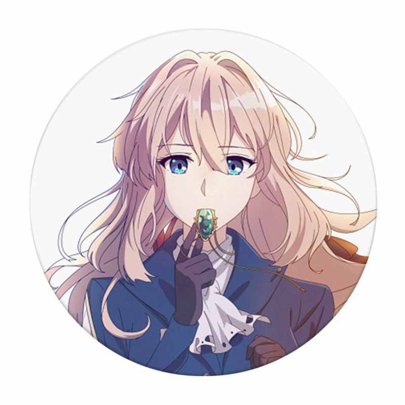 Huy hiệu cài áo in hình Violet Evergarden anime