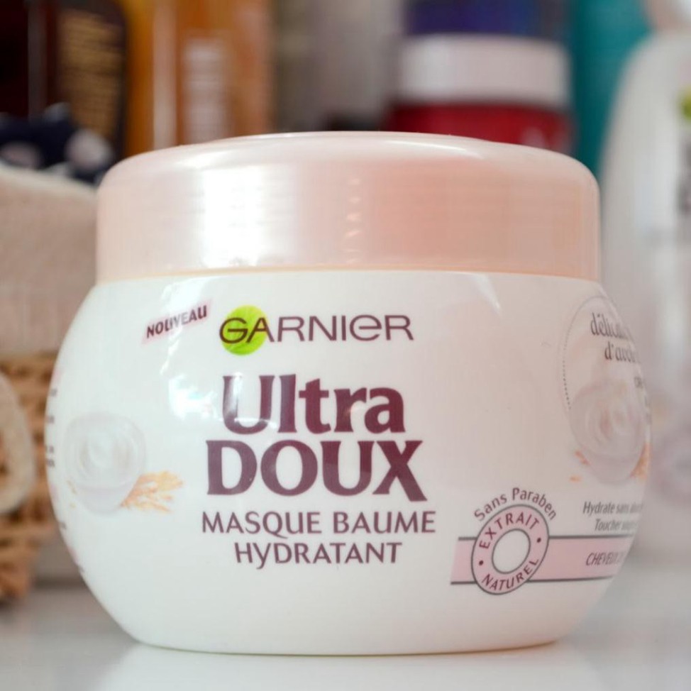 Garnier Ultra Doux Masque Baume Hydratant e - Mặt Nạ Ủ Tóc Yến Mạch 300ml