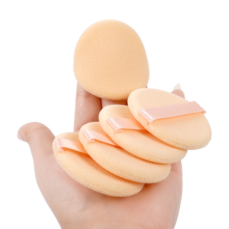 Set 5 Mút Trang Điểm Hình Tròn Mềm Mại Chuyên Nghiệp