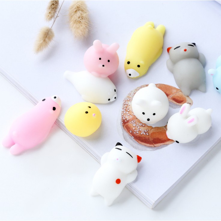 Squishy Mochi Dễ Thương , Mềm Bóp Đã -  Đồ Chơi Giải Trí ,giảm stress, cực hót, chơi là thích