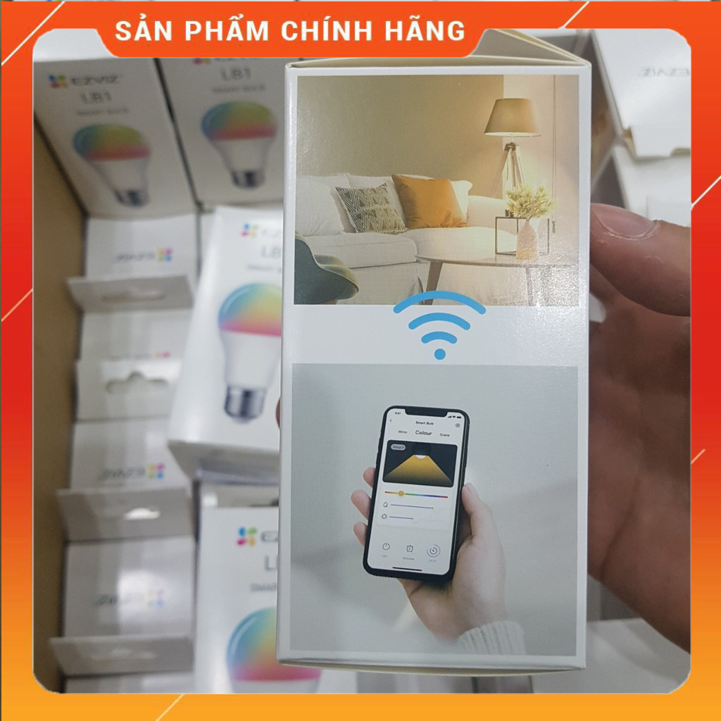 Đèn LED thông minh EZVIZ CS-HAL-LB1-LCAW  bật tắt từ xa qua app điện thoại - Hàng chính hãng