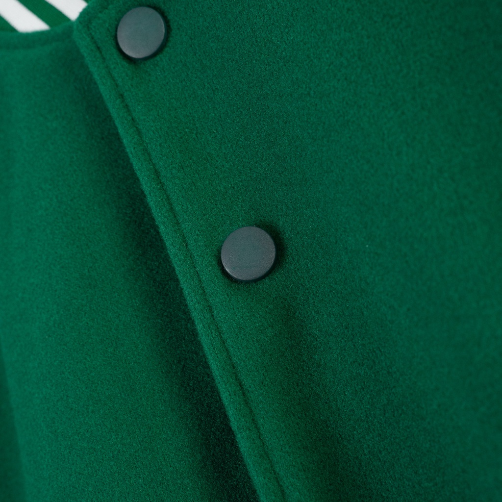 Áo khoác bomber varsity jacket The Bad God Signature - Xanh lá