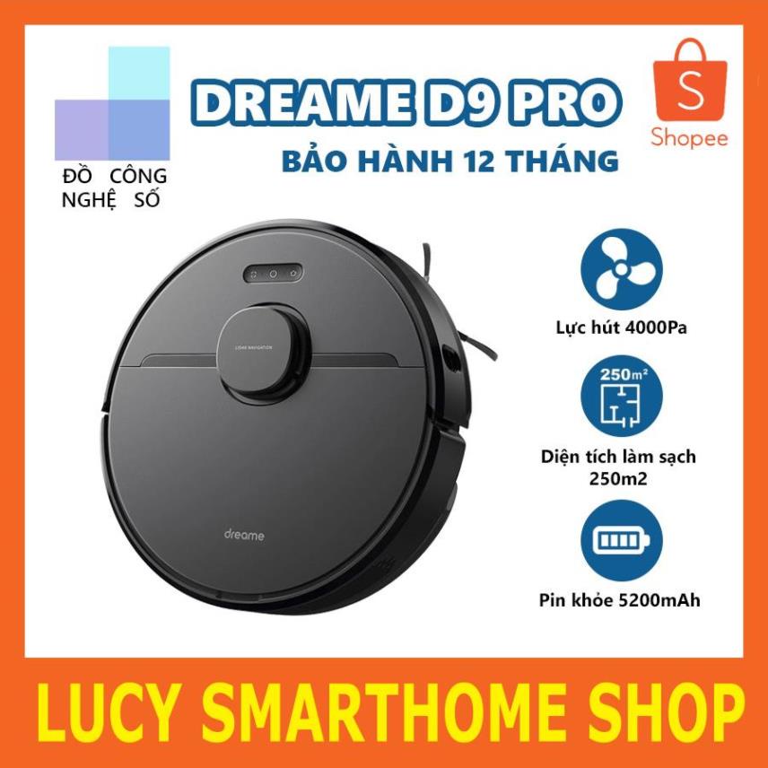 [Phiên bản QUỐC TẾ - CHÍNH HÃNG] Robot hút bụi Xiaomi Dreame D9 Pro - BH 12 tháng