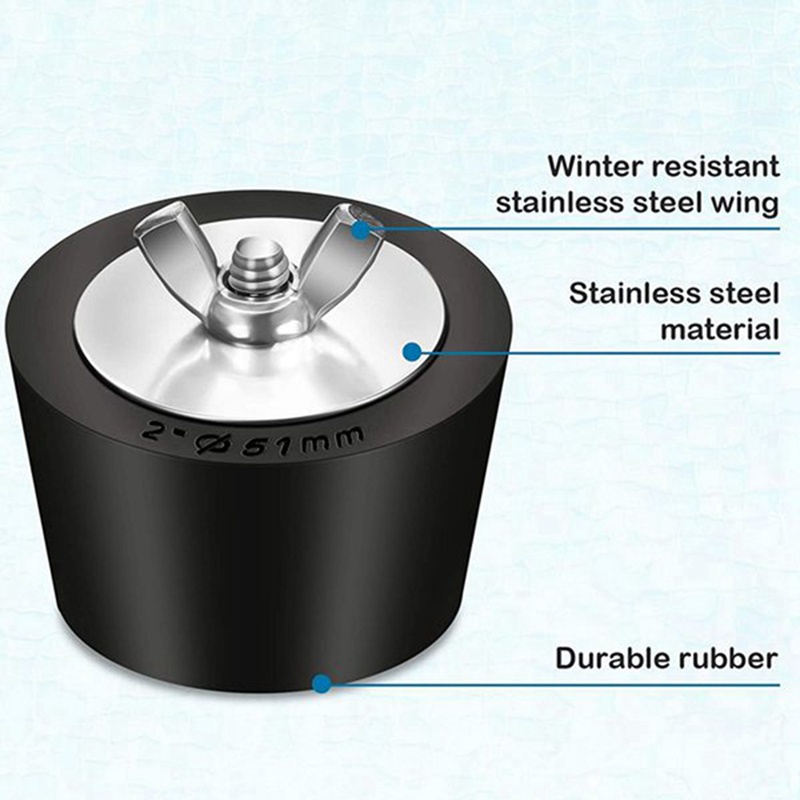 Bộ 3 Nút Cao Su Bịt Phích Cắm Bể Bơi