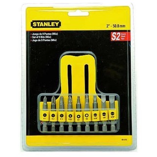 Bộ mũi vặn vít Stanley 9 cái, Model: 68-070-23 Stanley - Chính hãng