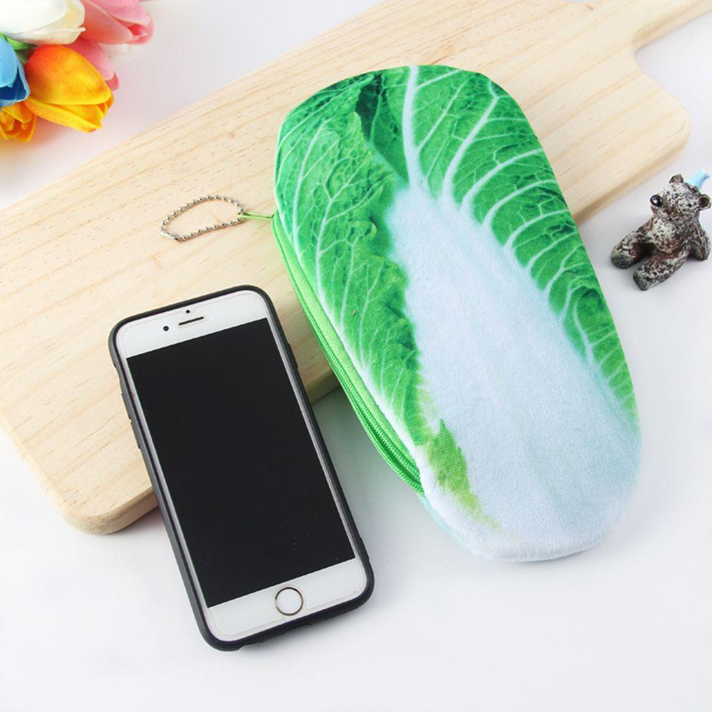 Túi Đựng Tiền Xu Hình Rau Củ Nhồi Bông Dễ Thương Cho Học Sinh