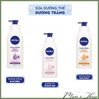 Lotion dưỡng da chống nắng NIVEA Extra White Repair 350ml / Lotion dưỡng da Nivea Ban Đêm 400ml