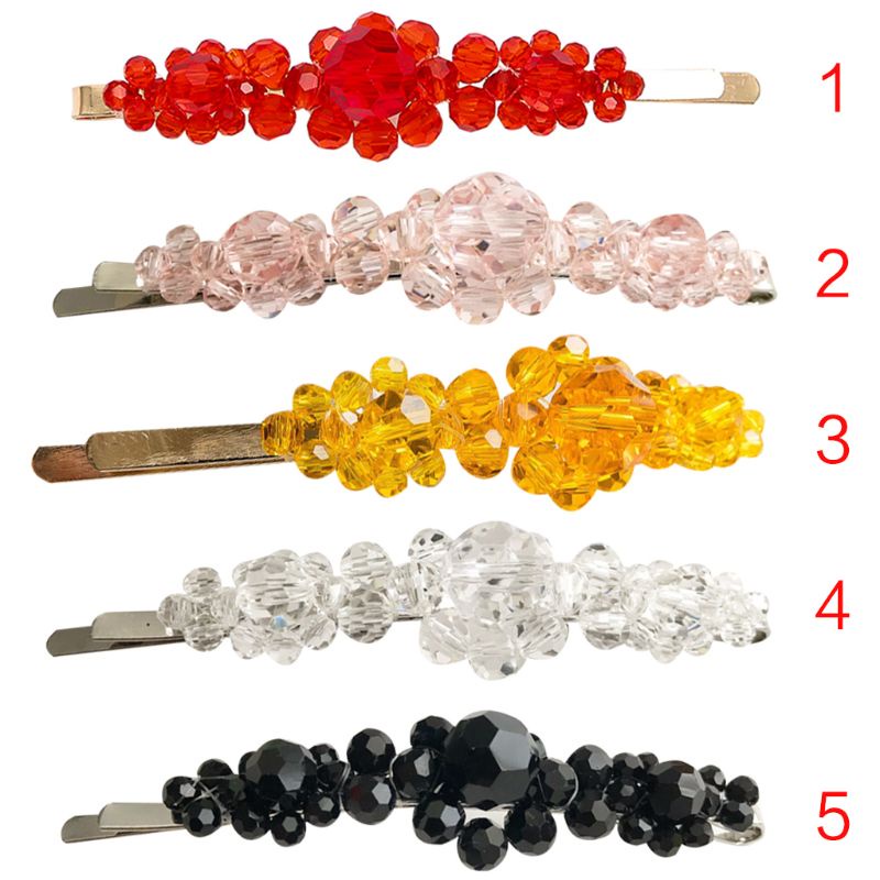 Kẹp Tóc Hình Hoa Bằng Hợp Kim Kim Loại Một Kiểu Bất Đối Xứng Cho Nữ