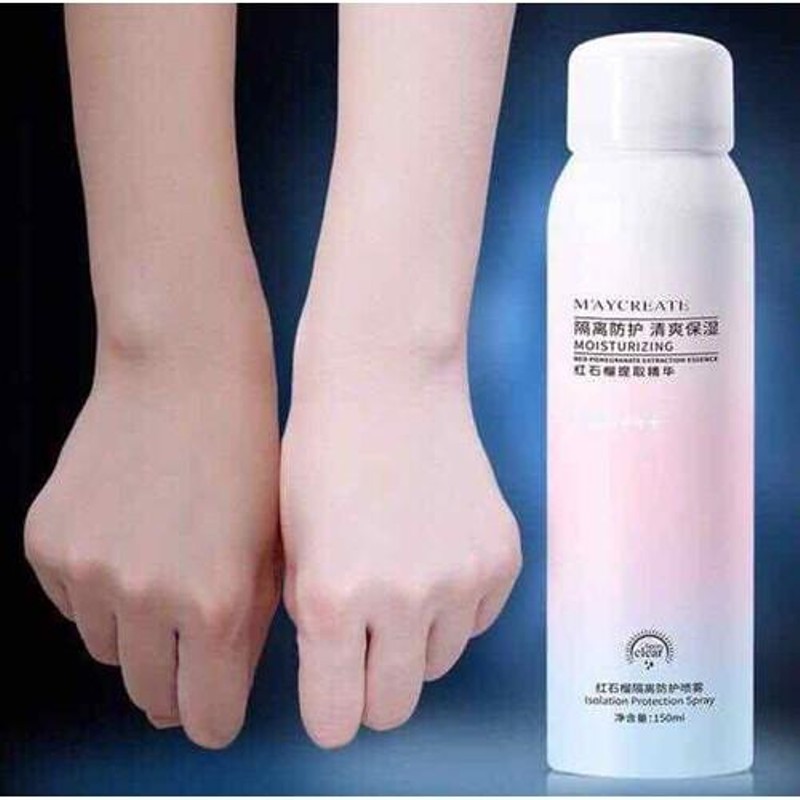 auth 100% xịt chống nắng maycreate 150ml chống nắng cấp ẩm nội địa trung