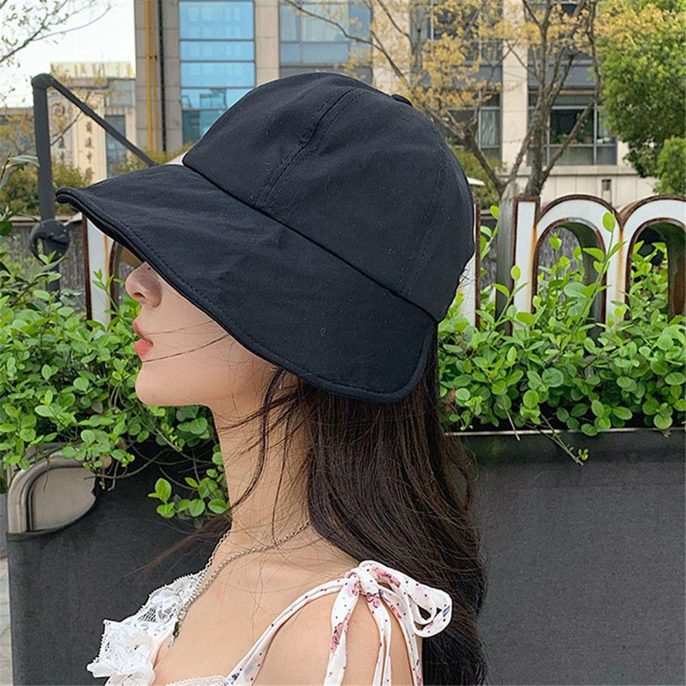 Nón Tai Bèo Vải Cotton Mềm Có Thể Điều Chỉnh Nhiều Màu Thời Trang Xuân Hè Cho Nữ