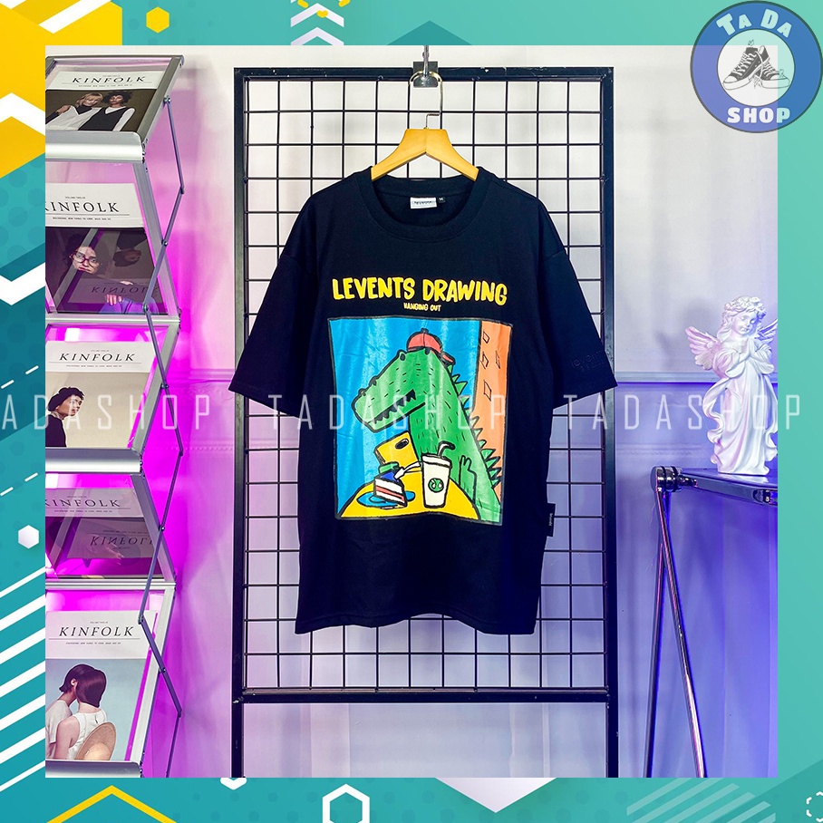 Áo Phông  oversize Nam Nữ Levents Drawing ảnh thật