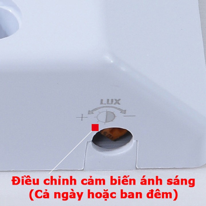 Đui đèn cảm biến chuyển động bật tắt tự động 65W 220V dạng đui xoáy E27 tiện dụng loại tốt có nút chỉnh