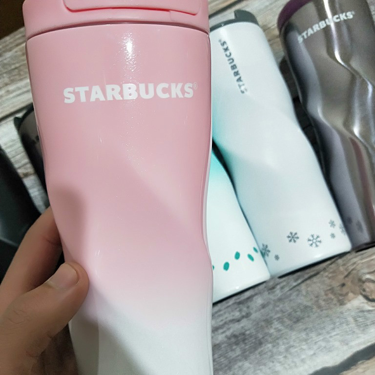 Bình Nước Starbucks Bằng Thép Không Gỉ Dung Tích 500ml