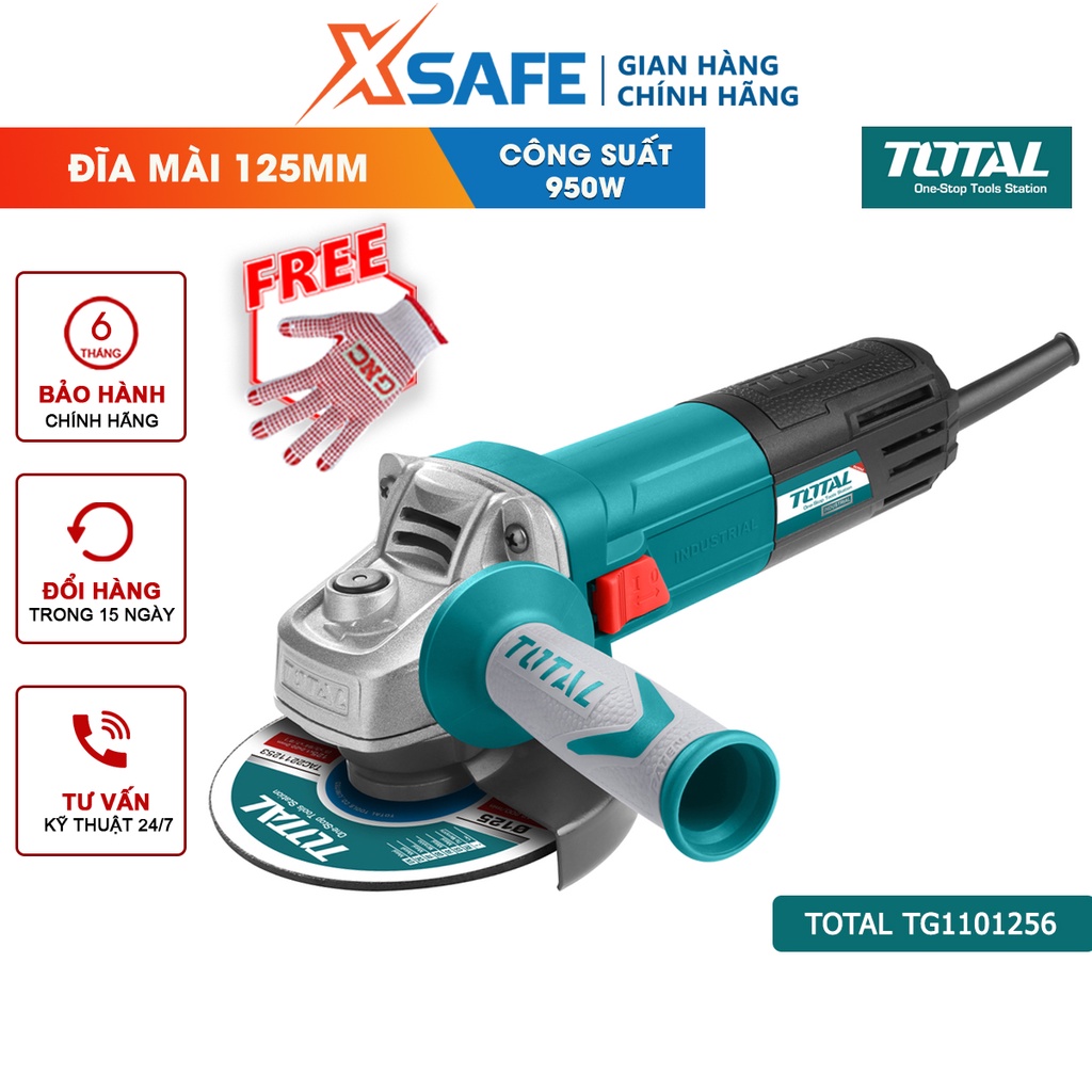 Máy mài góc cầm tay TOTAL TG1101256 công suất 950W, đa năng, hiệu xuất cao - chính hãng