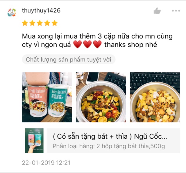 [ Sẵn ] Ngũ Cốc Mix Hạt OatMeal 500g | BigBuy360 - bigbuy360.vn