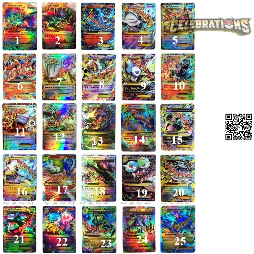 Giảm giá cuối năm Card Pokemon mega phản quang TẶNG Top Loader bọc bài 1459 D5