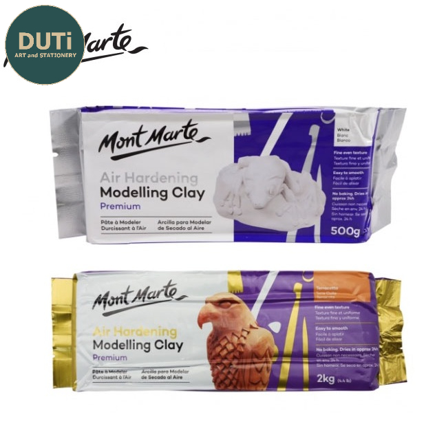 Đất sét tự khô MONT MARTE Premium Air Hardening Modelling 0.5-2kg - Họa Cụ DUTi