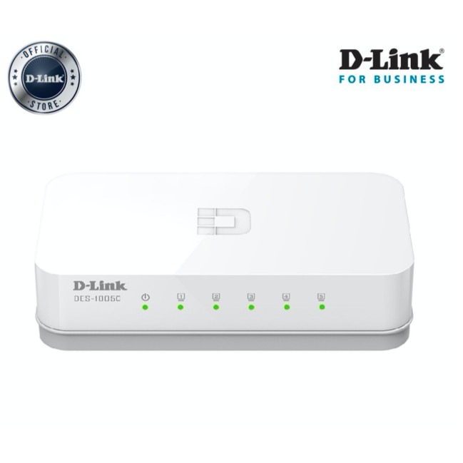 D-Link Switch 5 cổng 10/100Mbps - Thiết bị chuyển mạch D-LINK DES-1005C - Hàng chính hãng